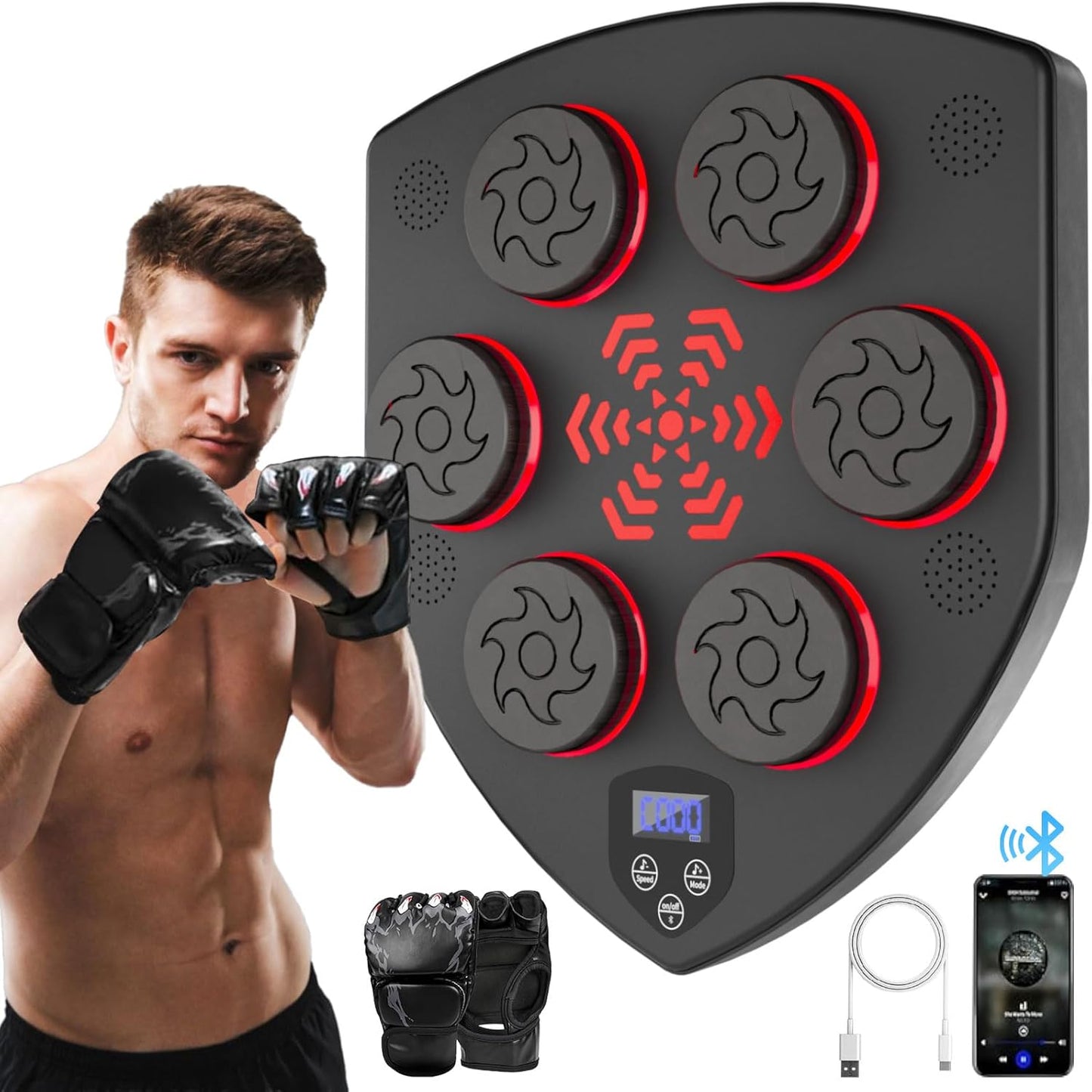 Bluetooth Music Boxing Trainer for Fitness