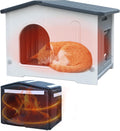 Outdoor Cat House with Insulated Liner - Warm Shelter for Feral Cats