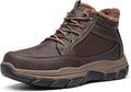NORTIV 8 Men's Waterproof Winter Snow Boots - Lightweight