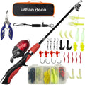 Kids Telescopic Fishing Pole and Reel Combo Kit - Portable Beginner