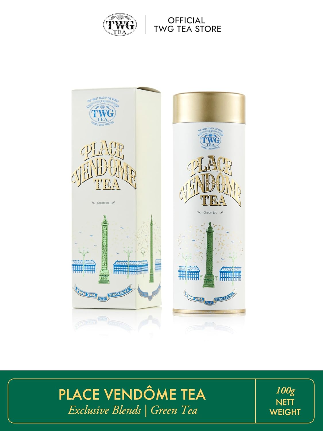 TWG Tea Place Vendome Green Tea Gift Set with Tropical Fruits