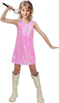 Girls Sequin Dress Sparkly Sleeveless Costume - Sparkle Performance