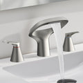 Bathroom Faucets for Sink 3 Hole - Brushed Nickel Widespread Faucet