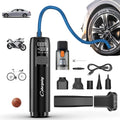 Tire Inflator Portable Air Compressor & Handheld Vacuum - 2-in-1 Pump