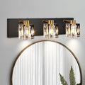 Modern Crystal Vanity Lights 3-Light Wall Sconce - Elegant Bathroom