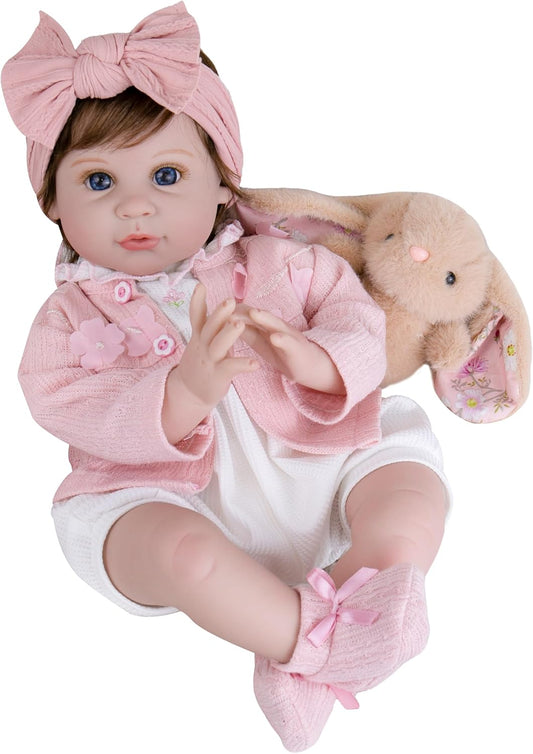 Milidool Reborn Baby Dolls Girl, 22 inch Realistic Doll Gift