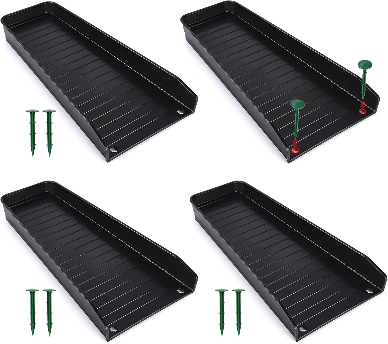 4 Pack Gutter Downspout Extensions for Effective Rainwater Control