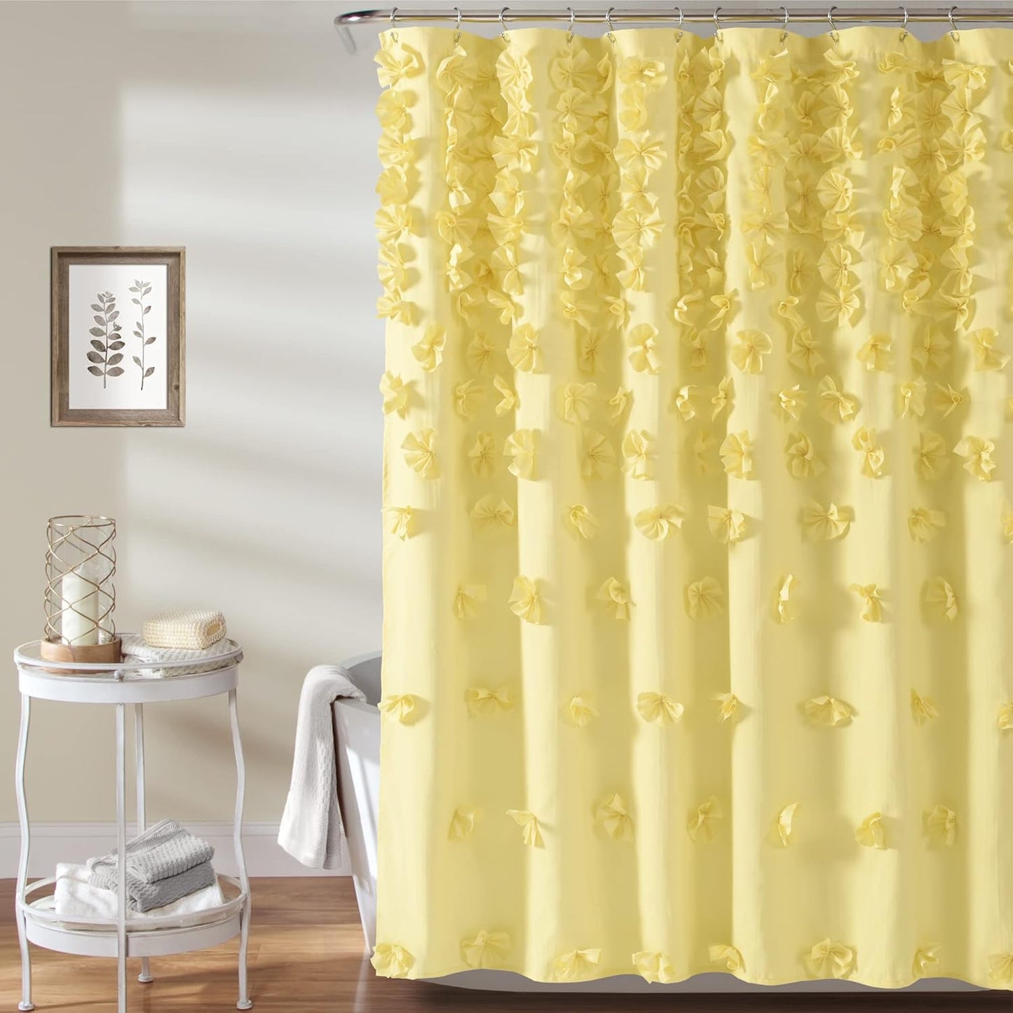 Riley Shower Curtain with Bows for Charming Bathroom Decor