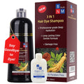 Hair Dye Shampoo for Gray Hair 3-in-1 Natural Color - Dark Wine Red