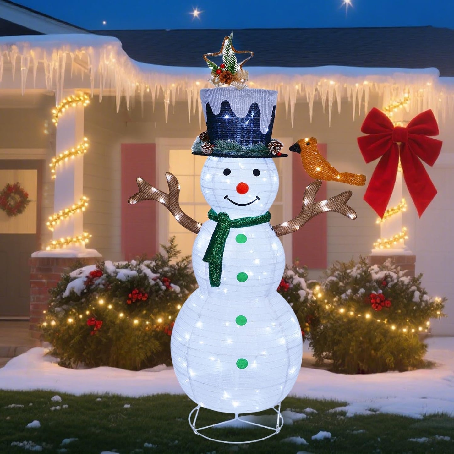 Lighted Christmas Snowman Decorations for Festive Outdoor Fun