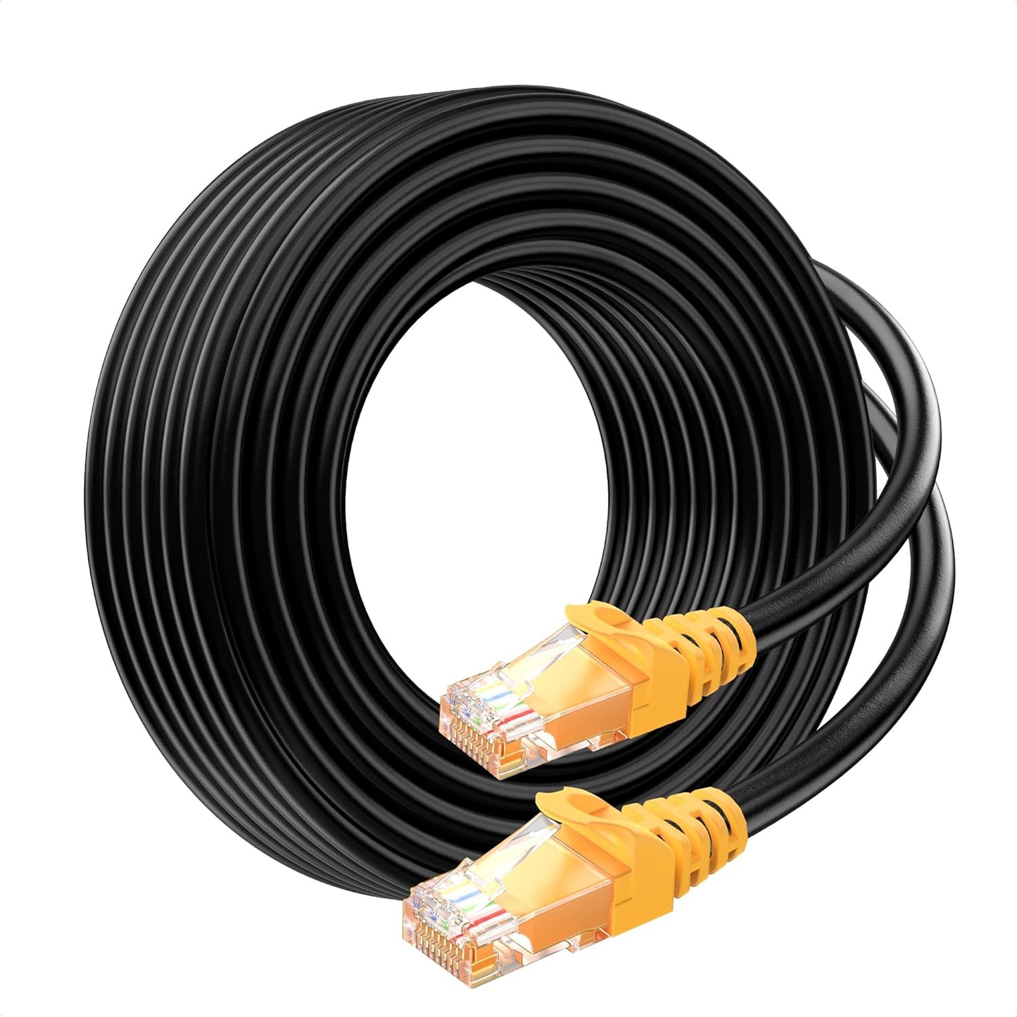 10Gbps Pure Copper Cat 6A Ethernet Cable for Outdoor Use