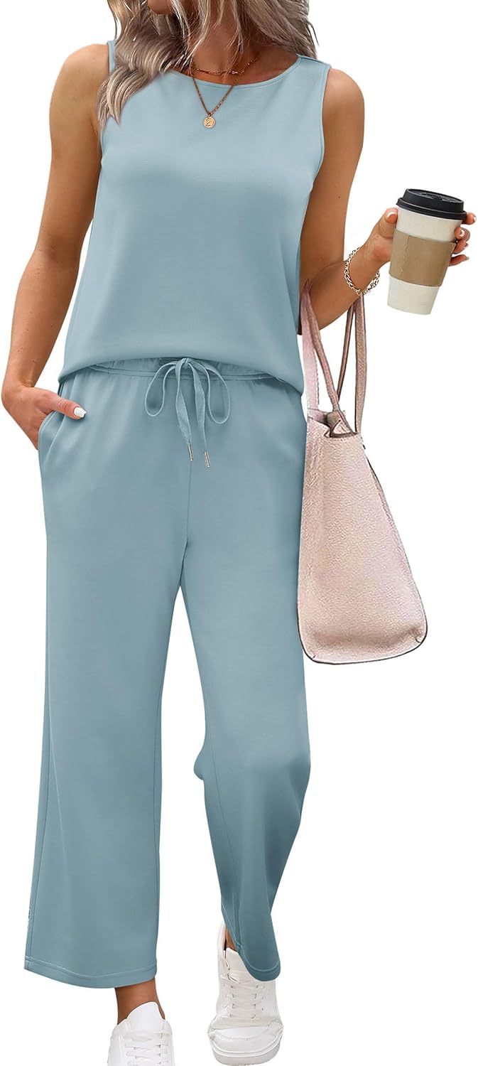 SAMPEEL Two Piece Sets for Women Summer Outfits Beach Vacation