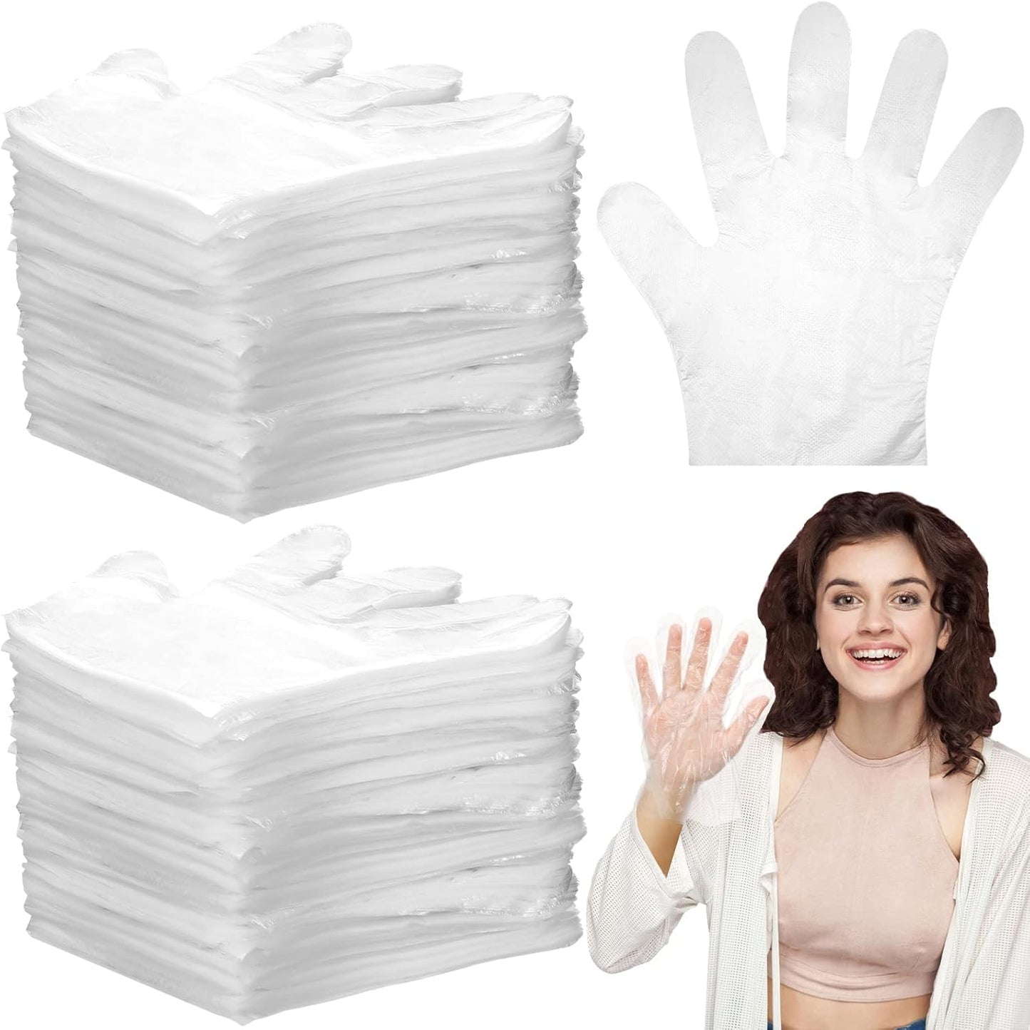 Dingion 4000 Pack PE Gloves - Latex-Free, Safe & Versatile