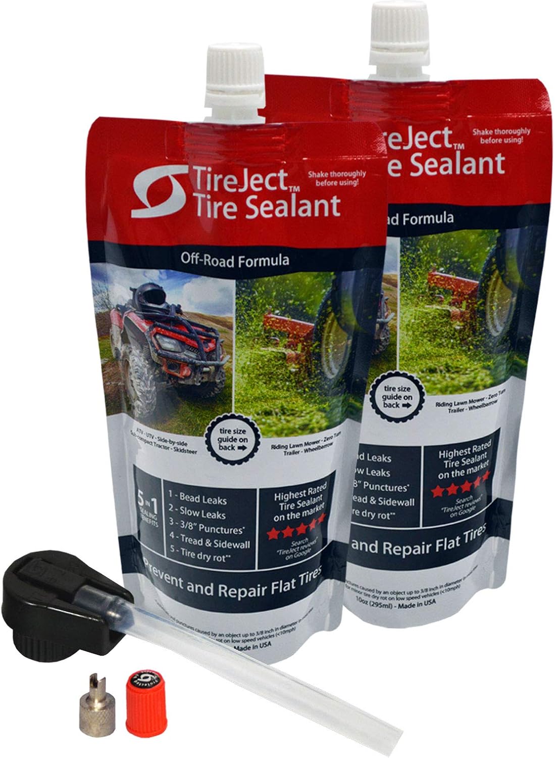 TireJect Off-Road Tire Sealant Kit for Flat Tire Prevention