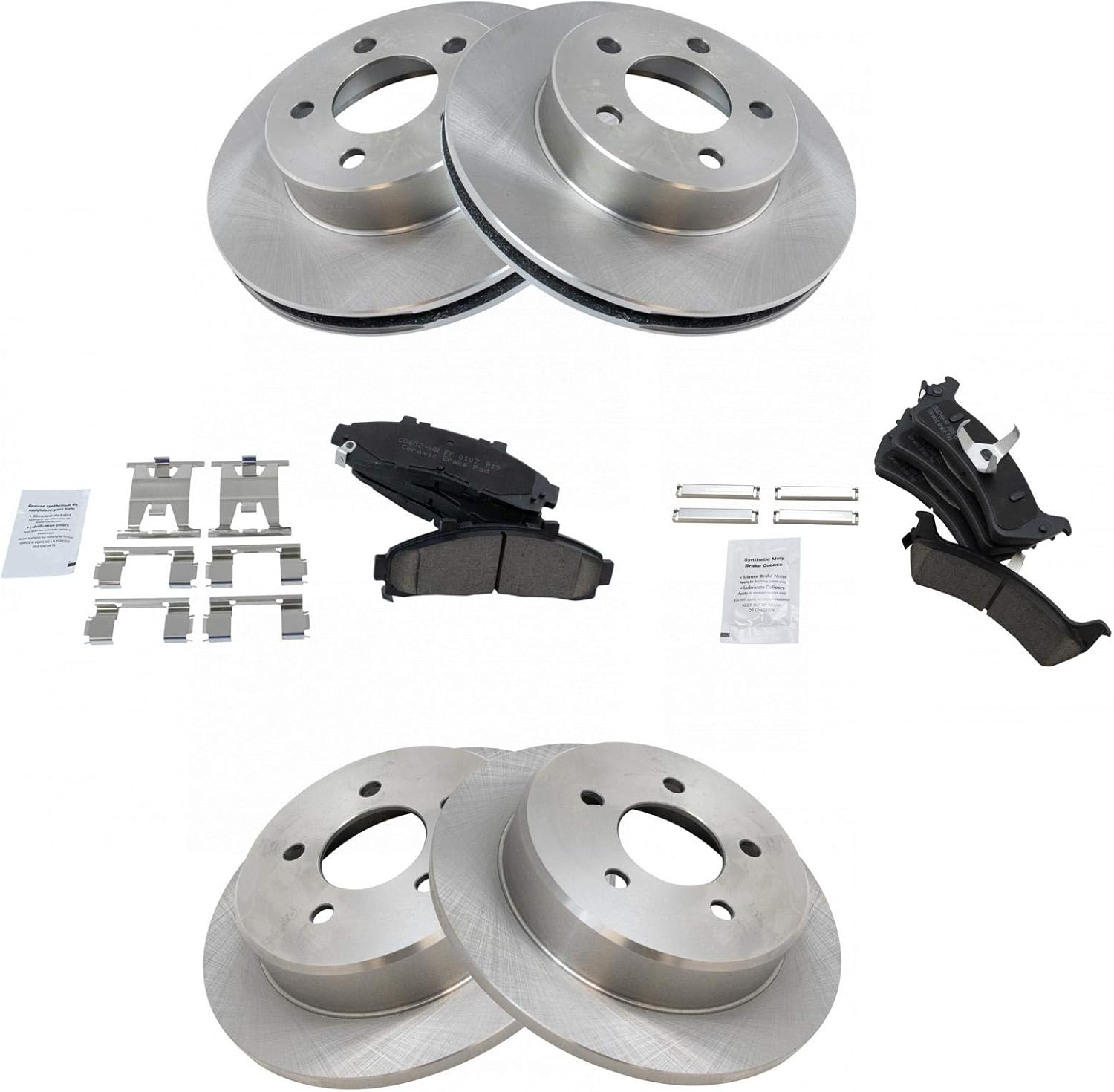 TRQ Brake Pad & Rotor Kit for 1995-2001 Ford Explorer Vehicles