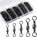 Goture Fishing Swivels Barrel Swivels with Safety Snaps - Smooth