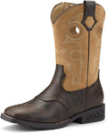 Rollda Boys Cowboy Boots Kids Western Square Toe Boots - Classic