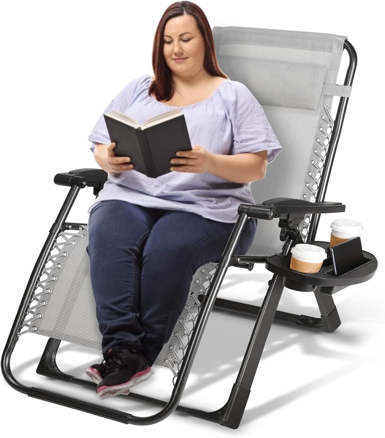Artist hand 350LBS Capacity Zero Gravity Folding Lounge Chairs