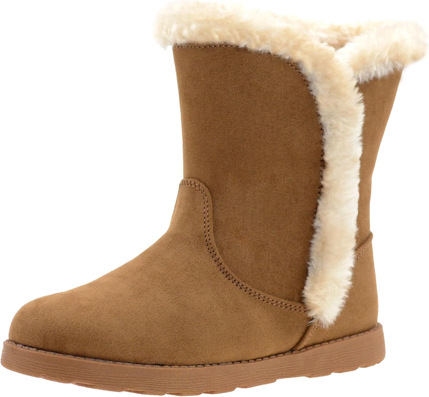 LseLom Girls Snow Boots with Faux Fur Lining for Winter Fun