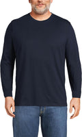 Lands' End Men's Super-T Long Sleeve T-Shirt - Reliable Everyday Tee