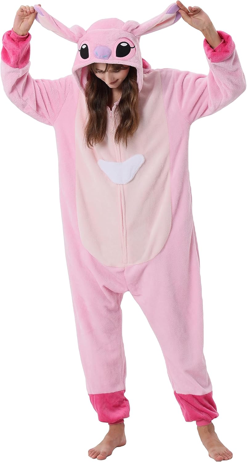 QSTYLE Adult Animal Onesie Costume for Halloween Fun and Comfort