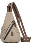 Canvas Sling Bag Large Version - Small Crossbody Backpack for Men