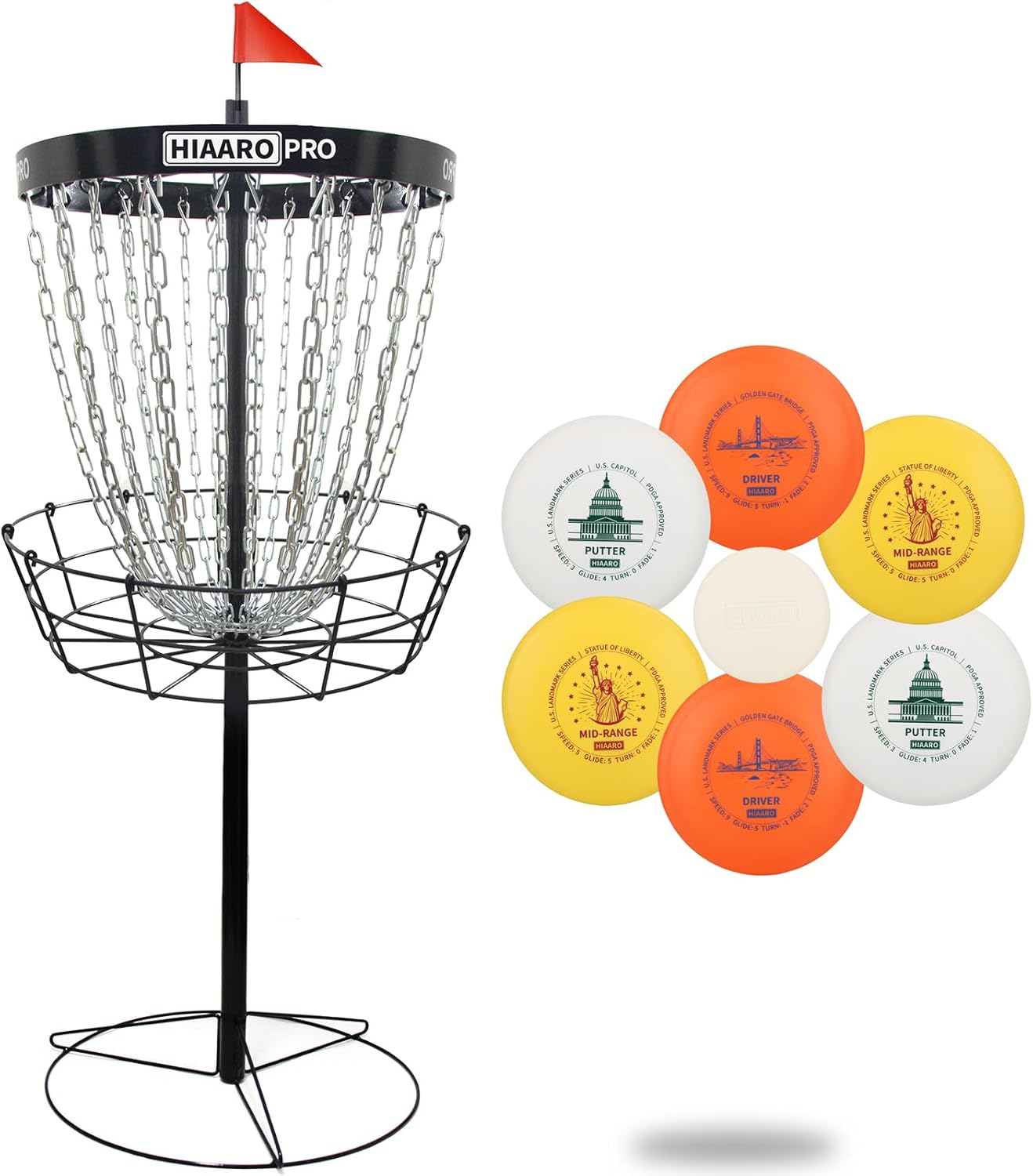 Professional Portable Disc Golf Set - PDGA Approved
