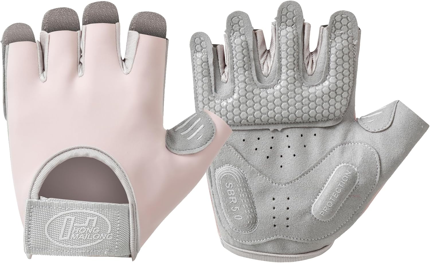 Anti-Slip Fingerless Gym Gloves by SUJAYU
