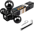 Trailer Hitch Tri Ball Mount for 2 in Receiver - Versatile Tow Fit