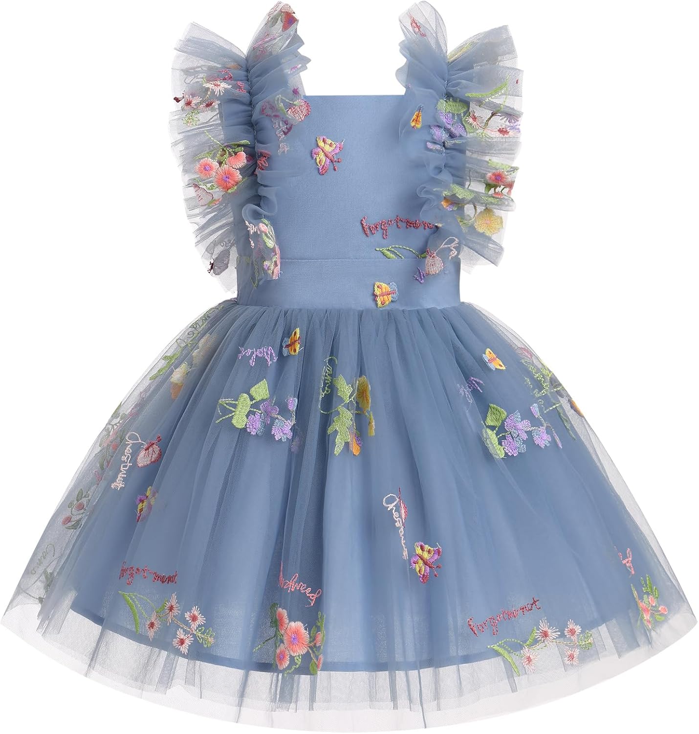 Kids Girls Confetti Birthday Princess Dress by IMEKIS