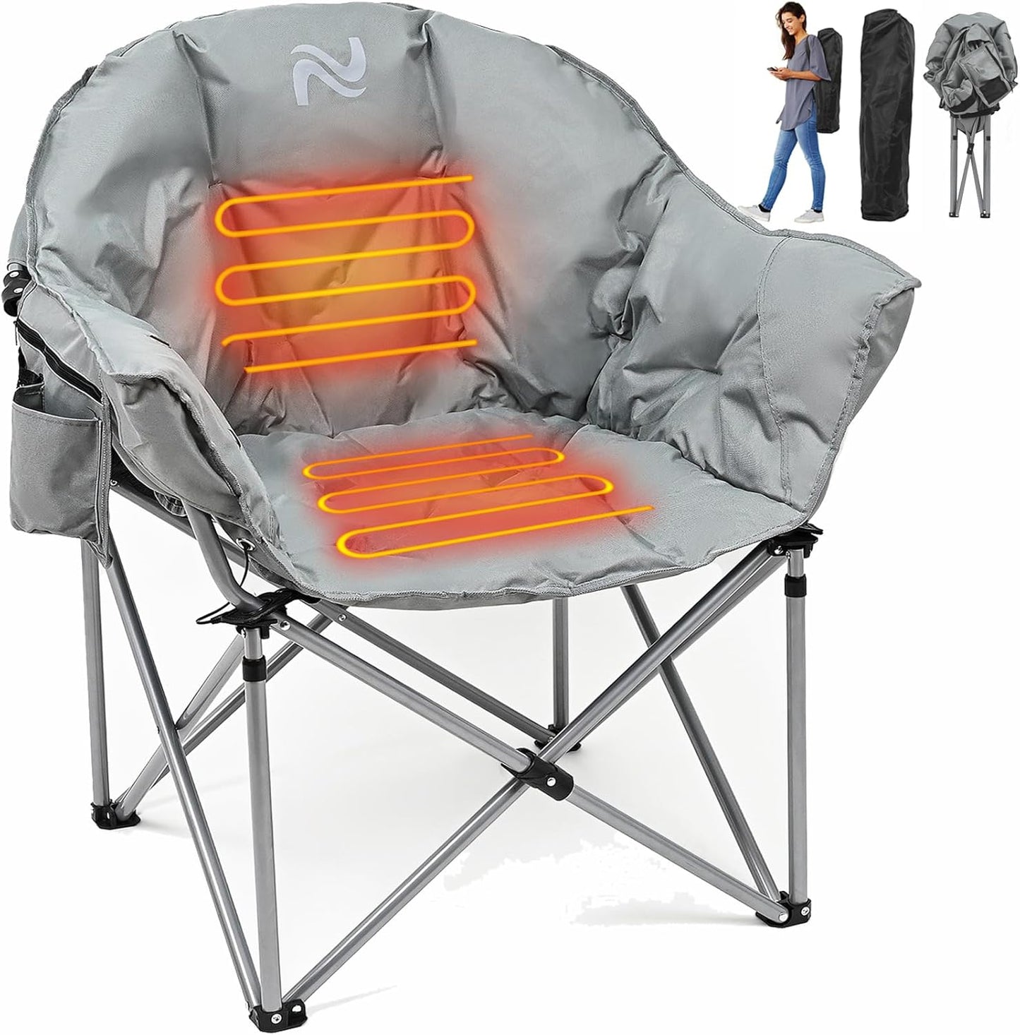 NAIZEA Heated Oversized Camping Chair