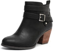 Luoika Women's Wide Width Ankle Boots - Extra Wide Mid Heel Booties