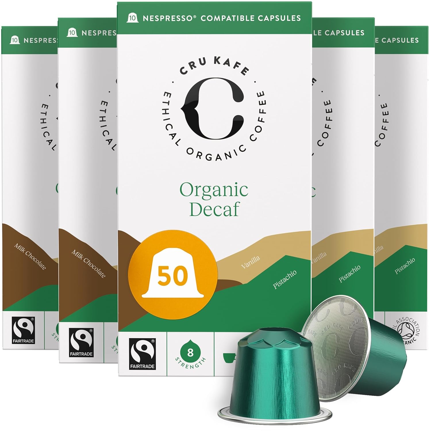 Organic Decaf Espresso Pods, Nespresso Compatible