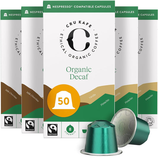 Organic Decaf Espresso Pods, Nespresso Compatible