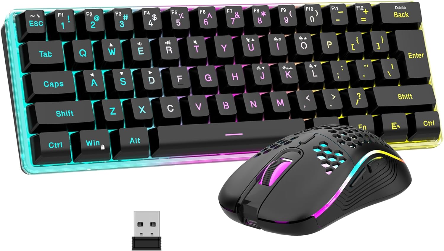 Ultra-Compact Wireless Gaming Combo - RedThunder