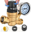 Nilight RV Water Pressure Regulator: Adjustable Brass Valve