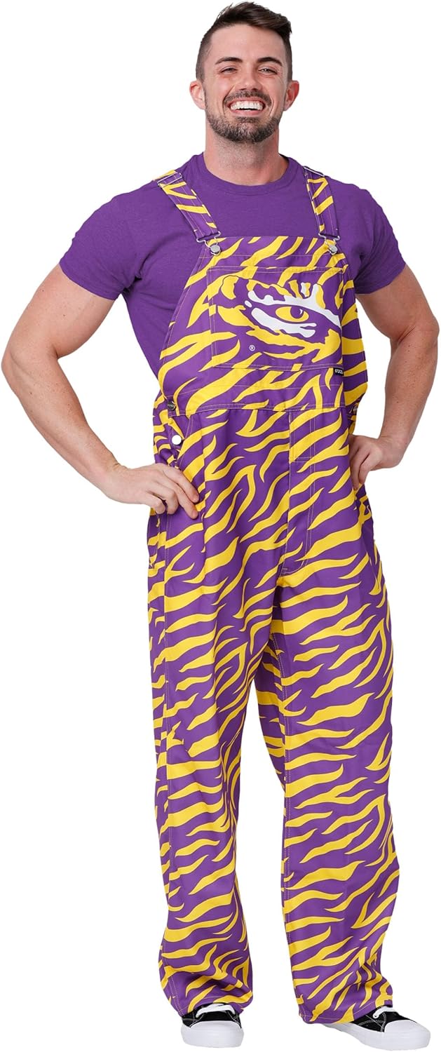 FOCO NCAA College Team Logo Bib Overalls for Ultimate Fan Style