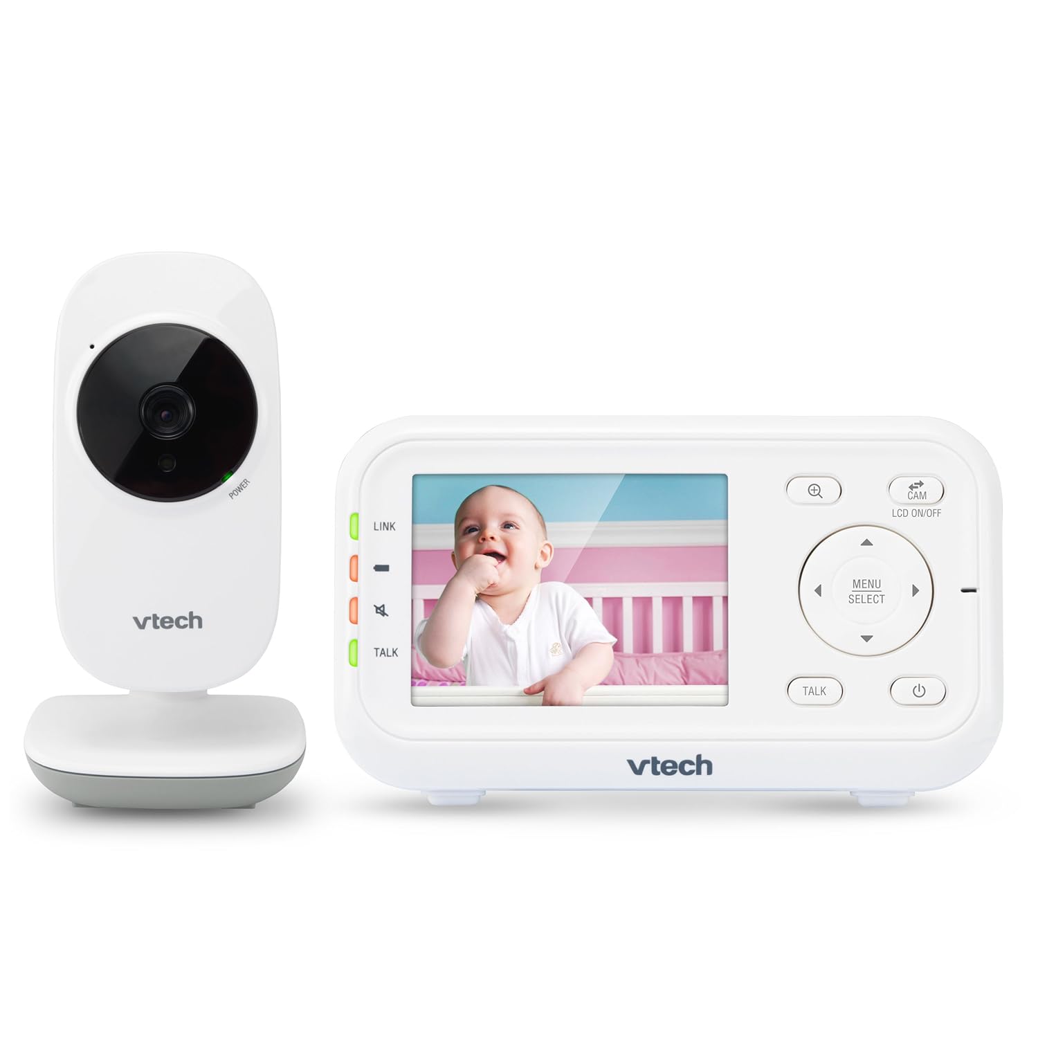 VTech VM3252 Video Baby Monitor with Long Range and Night Vision