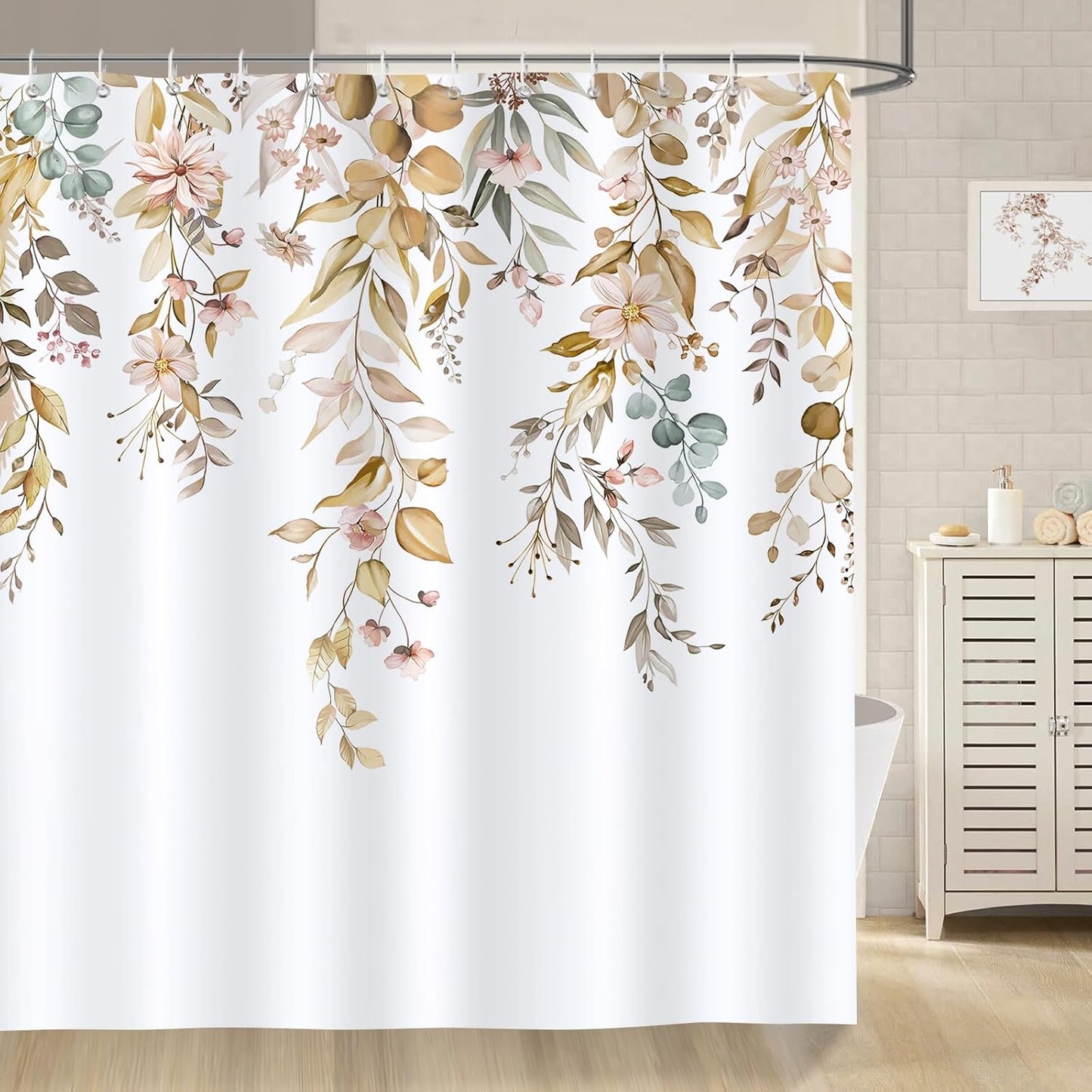 Waterproof Eucalyptus Shower Curtain - 72x72 Inch