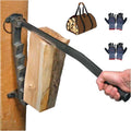 ABX Kindling Splitter Log Splitter Wall Mounted Wood Cutter - Durable