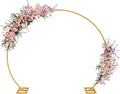Sywhitta Metal Arch Backdrop Stand for Balloons - Stable Gold Frame