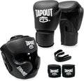 TAPOUT Boxing Set - Complete 10 oz Gloves, Headgear & Accessories