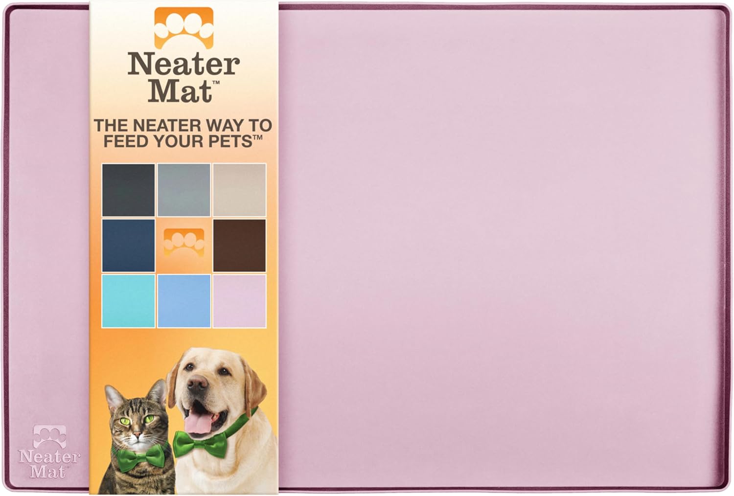 Neater Mat Pet Mats for Food and Water, Waterproof Silicone Tray