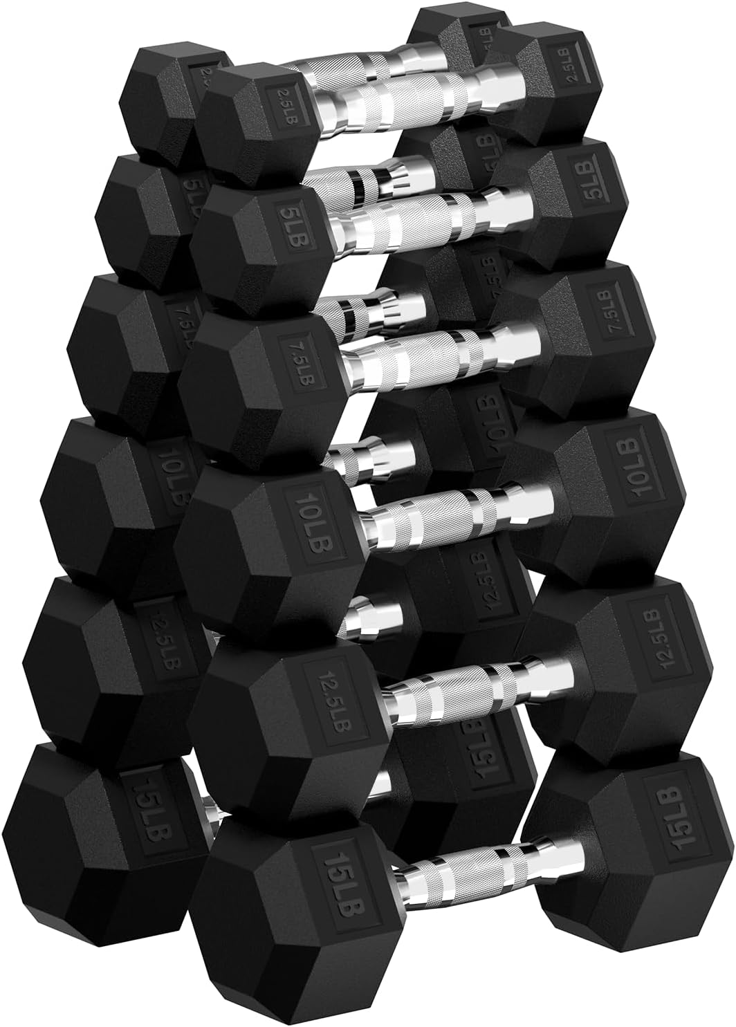 Hex Dumbbell Set for Strength Training - 30 to 480 lb Weights