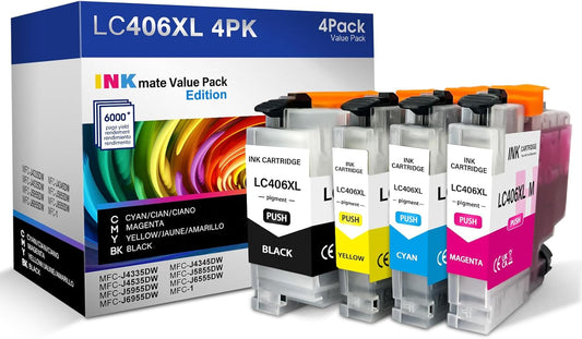 InkMate XL LC406 Cartridges: Brother Printer Performance Boost! ~ 35 characters.