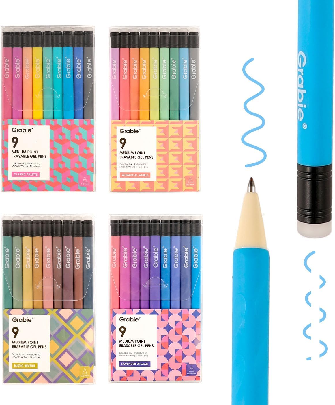 36 Colors Erasable Gel Pens for Drawing and Writing Fun
