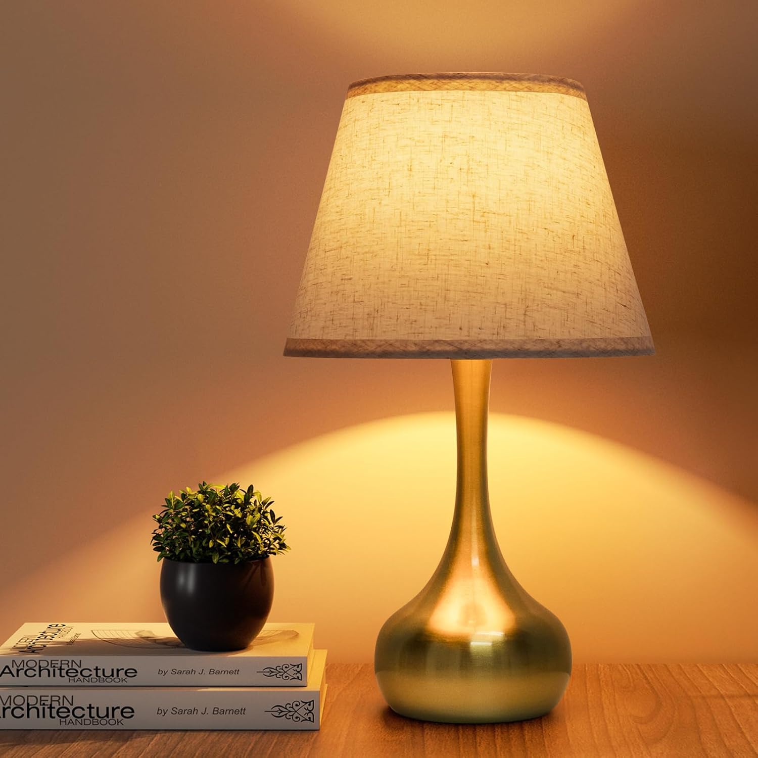 ONEWISH Touch Table Lamp for Bedroom with Dimmable Features