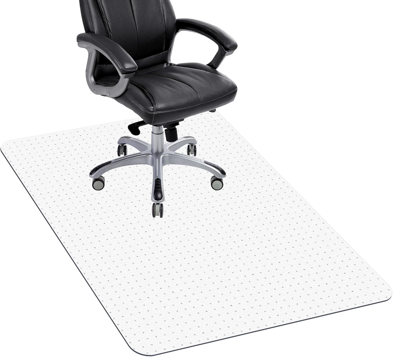 Thick & Sturdy 59x32 Office Chair Mat for Low Pile Carpet by Cybstrax