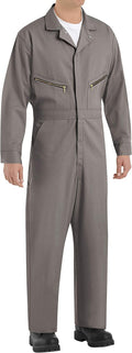 Red Kap mens Zip-front Cotton Coverall - Durable Work Coveralls