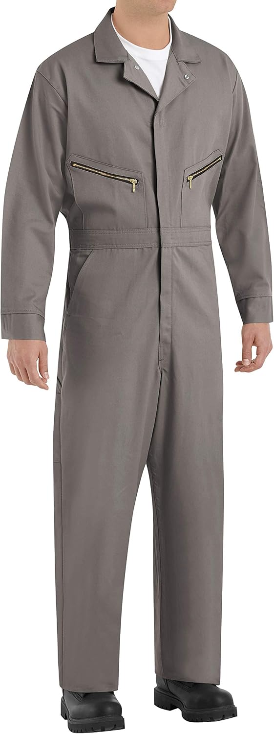 Red Kap Zip-front Cotton Coverall for Durable Workwear Needs